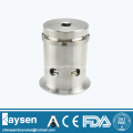 Sanitary negative pressure relief safety valve